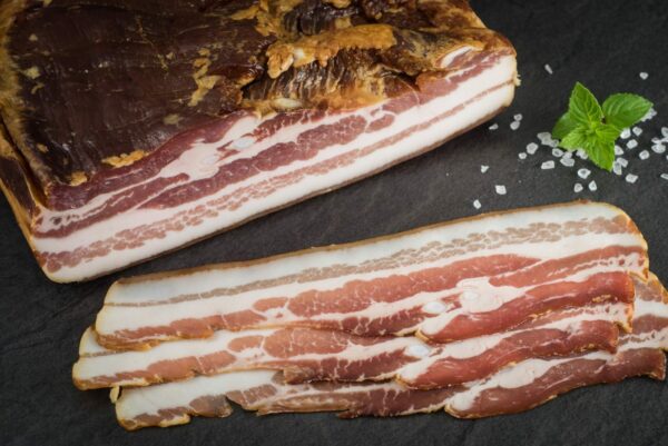 Bio Speck geräuchert, durchwachsen