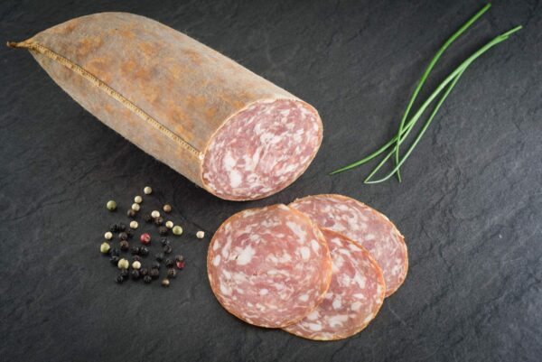 Bio Grobe Bauernmettwurst, geschnitten