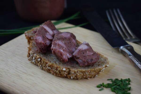 Bio Rotwurst im Glas