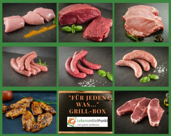 "Für jeden was..." Bio-Grill-Box +Lamm