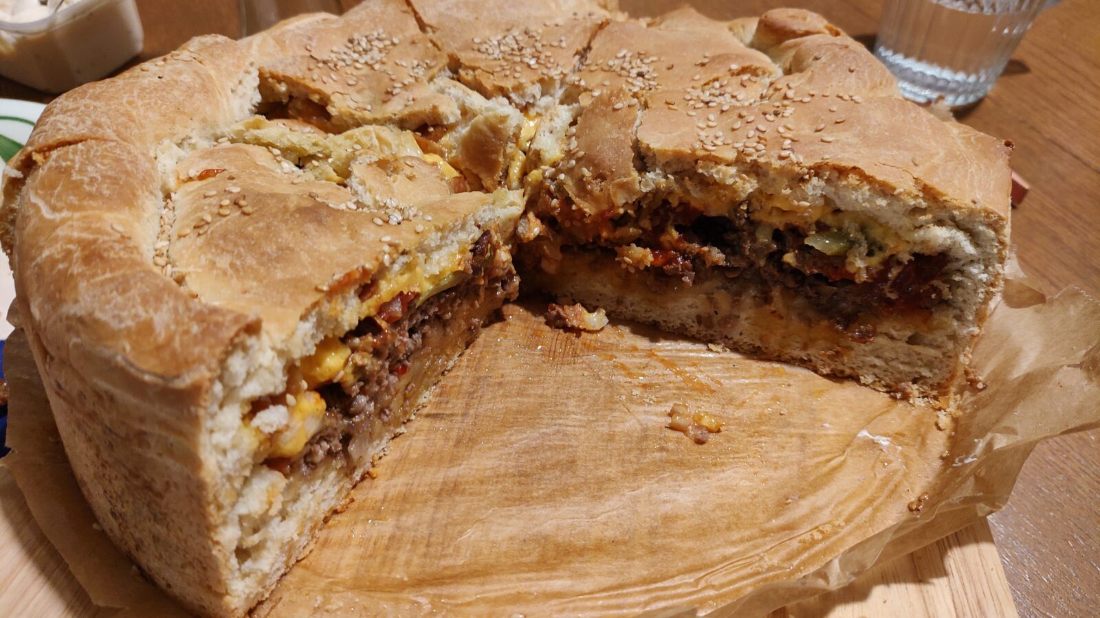 Cheeseburger-Torte …